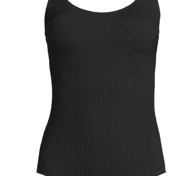 Time and Tru Other - Black Textured one piece swimsuit. NWT!